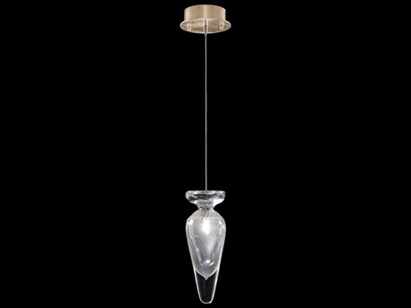 Fine Art Handcrafted Lighting Essence 1-Light Gold Mini Pendant
