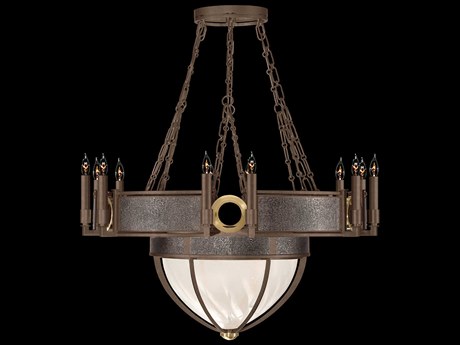Fine Art Handcrafted Lighting Mirage 15-Light Bronze Traditional Candelabra Chandelier