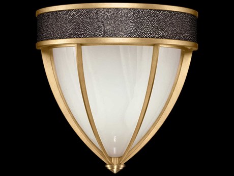Fine Art Handcrafted Lighting Mirage 1-Light Gold Leaf Traditional Wall Sconce