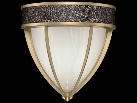 Fine Art Handcrafted Lighting Mirage 1-Light Soft Gold Leaf Traditional Wall Sconce