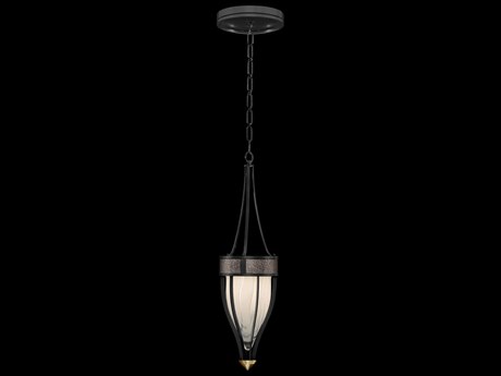 Fine Art Handcrafted Lighting Mirage 1-Light Black Iron Traditional Mini Pendant