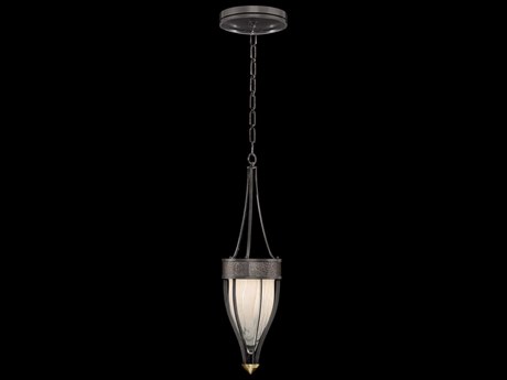 Fine Art Handcrafted Lighting Mirage 1-Light Midnight Steel Traditional Mini Pendant