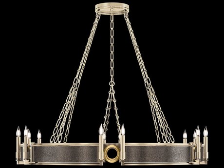 Fine Art Handcrafted Lighting Mirage 12-Light Champagne Gold Traditional Candelabra Round Chandelier