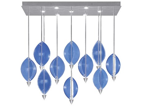 Fine Art Handcrafted Lighting Embark 17-Light Silver Island Pendant