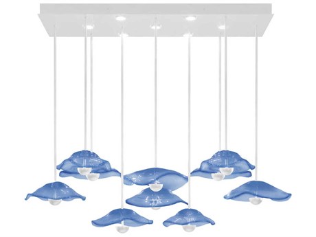 Fine Art Handcrafted Lighting Embark 17-Light White Island Pendant