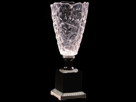 Fine Art Handcrafted Lighting Mariner Luxury Antique Silver Plated Vase