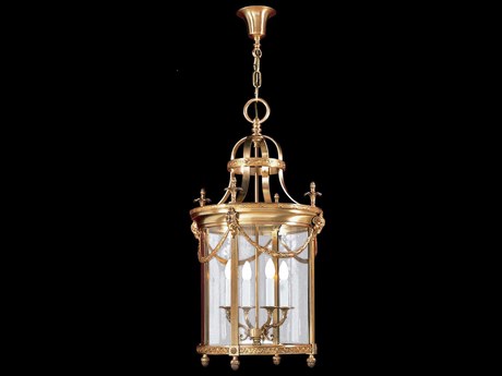 Fine Art Handcrafted Lighting Mariner Luxury 4-Light French Gold Traditional Pendant