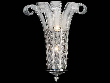 Fine Art Handcrafted Lighting Mariner Luxury 2-Light Antique Silver Plated Traditional Wall Sconce