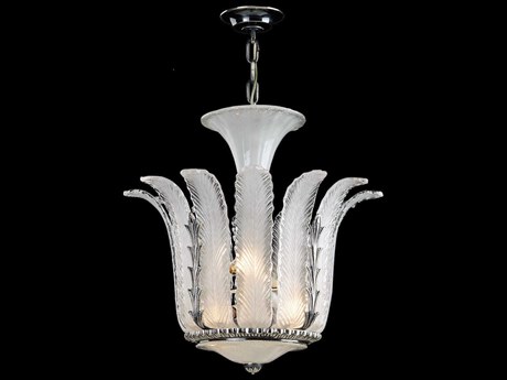 Fine Art Handcrafted Lighting Mariner Luxury 4-Light French Gold Pendant