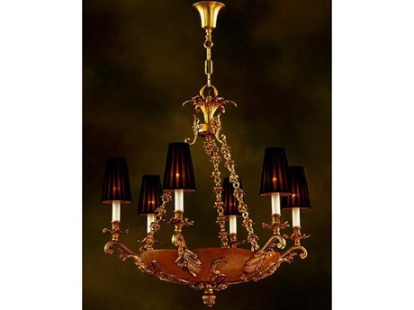 Fine Art Handcrafted Lighting Mariner Luxury 12-Light French Gold Traditional Candelabra Chandelier