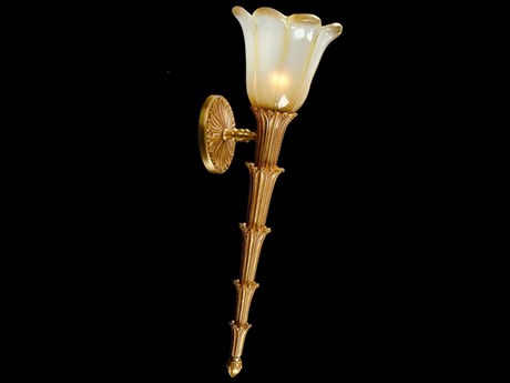 Fine Art Handcrafted Lighting Mariner Luxury 1-Light French Gold Traditional Wall Sconce
