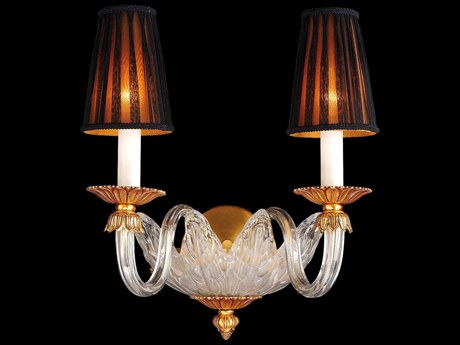 Fine Art Handcrafted Lighting Mariner Luxury 2-Light French Gold Traditional Wall Sconce