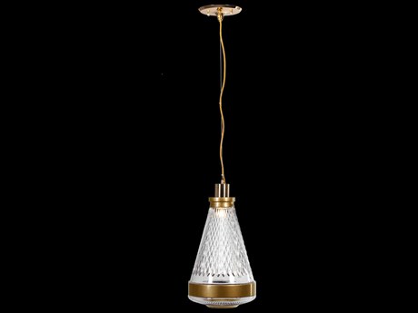 Fine Art Handcrafted Lighting Mariner Luxury 1-Light Polished Brass Mini Pendant