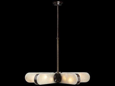 Fine Art Handcrafted Lighting Mariner Luxury 10-Light Brushed Bronze Chandelier