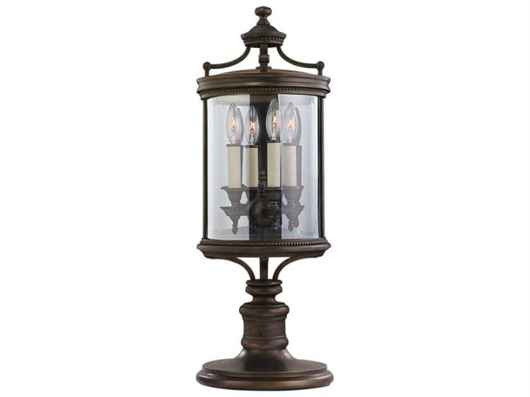 Fine Art Handcrafted Lighting Louvre 4 - Light Outdoor Post Light