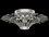 Fine Art Handcrafted Lighting Trevi 27" 4-Light Bronze Crystal Flush Mount  FA7824403ST