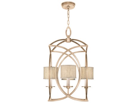 Fine Art Handcrafted Lighting Cienfuegos 4-Light Gold Leaf Candelabra Drum Chandelier