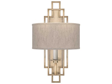 Fine Art Handcrafted Lighting Cienfuegos 1-Light Gold Leaf Wall Sconce