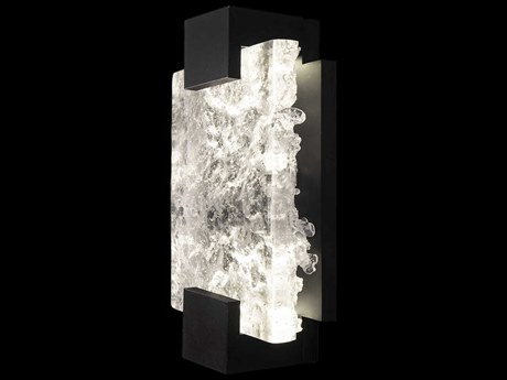 Fine Art Handcrafted Lighting Terra 2-Light Black Wall Sconce