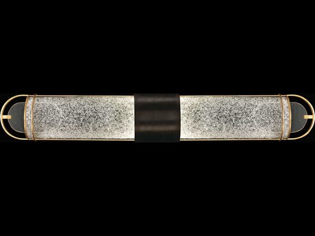 Fine Art Handcrafted Lighting Bond 2-Light Black Gold Vanity Light