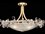 Fine Art Handcrafted Lighting Azu 25" 3-Light White Crystal Bowl Semi Flush Mount  FA9155403ST