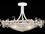 Fine Art Handcrafted Lighting Azu 25" 3-Light Gold Crystal Bowl Semi Flush Mount  FA9155402ST