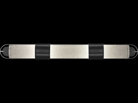 Fine Art Handcrafted Lighting Bond 4-Light Black Silver Vanity Light