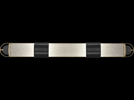 Fine Art Handcrafted Lighting Bond 4-Light Black Gold Vanity Light