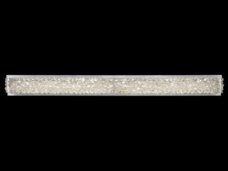 Fine Art Handcrafted Lighting Arctic Halo 2-Light Silver Crystal Glass Vanity Light