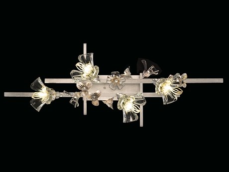 Fine Art Handcrafted Lighting Azu 4-Light Silver Crystal Vanity Light