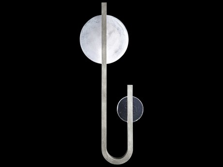 Fine Art Handcrafted Lighting Selene 2-Light Silver Glass LED Wall Sconce