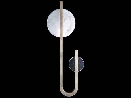 Fine Art Handcrafted Lighting Selene 2-Light Soft Gold Glass LED Wall Sconce