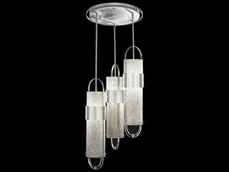Fine Art Handcrafted Lighting Bond 6-Light Silver Cylinder Pendant