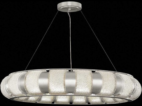 Fine Art Handcrafted Lighting Bond 18-Light Silver Round Pendant