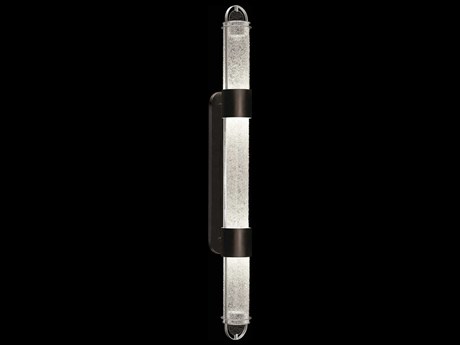 Fine Art Handcrafted Lighting Bond 4-Light Black Silver Wall Sconce