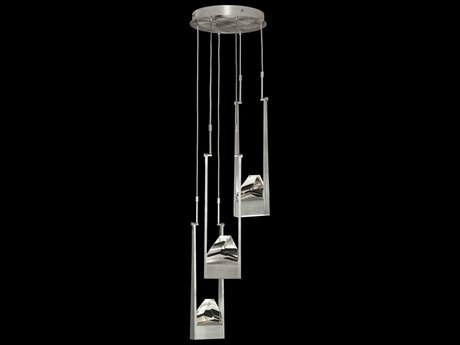Fine Art Handcrafted Lighting Strata 6-Light Geometric Pendant