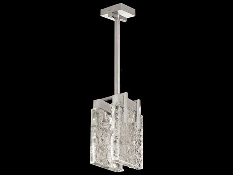Fine Art Handcrafted Lighting Terra 2-Light Silver Geometric Mini Pendant