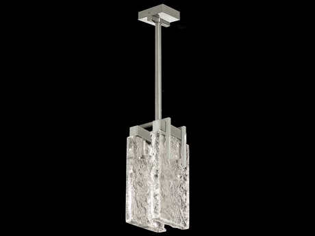 Fine Art Handcrafted Lighting Terra 2-Light Silver Geometric Mini Pendant