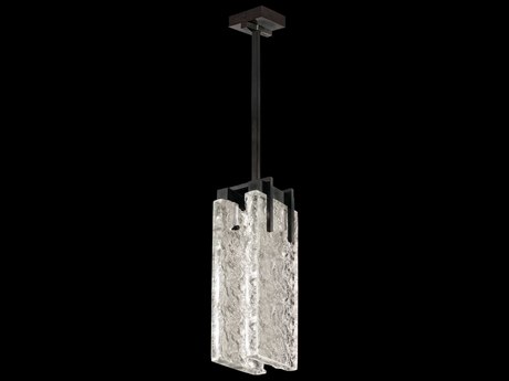 Fine Art Handcrafted Lighting Terra 2-Light Black Geometric Mini Pendant