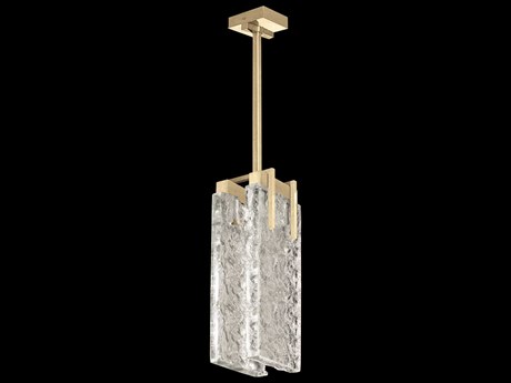 Fine Art Handcrafted Lighting Terra 2-Light Gold Geometric Mini Pendant