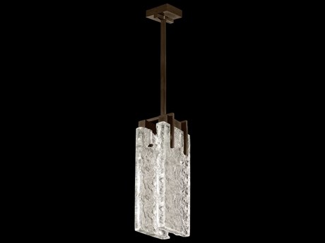 Fine Art Handcrafted Lighting Terra 2-Light Bronze Geometric Mini Pendant