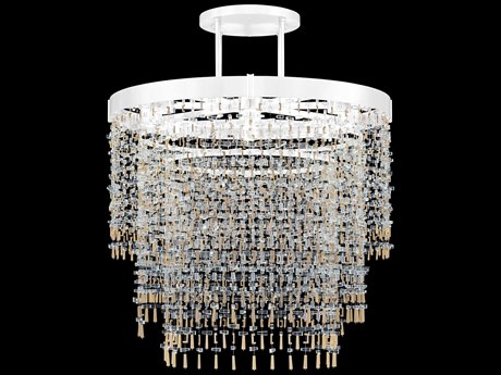 Fine Art Handcrafted Lighting Capri 9-Light White Gloss Round Pendant