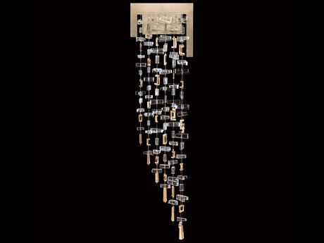 Fine Art Handcrafted Lighting Capri 2-Light Soft Gold Leaf Wall Sconce
