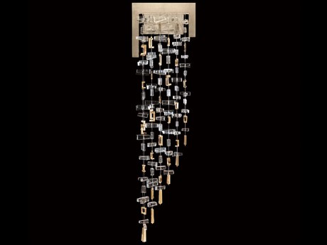 Fine Art Handcrafted Lighting Capri 2-Light Soft Gold Leaf Wall Sconce