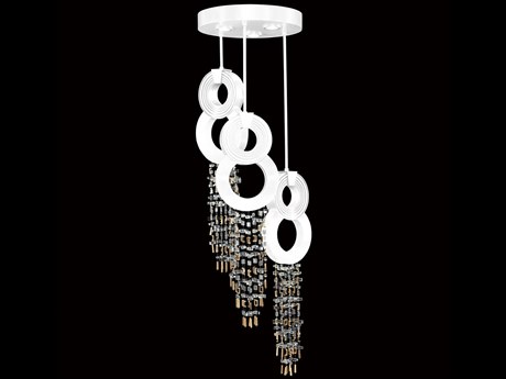 Fine Art Handcrafted Lighting Capri 6-Light White Gloss Round Pendant