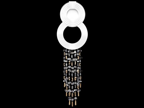 Fine Art Handcrafted Lighting Capri 2-Light White Gloss Wall Sconce
