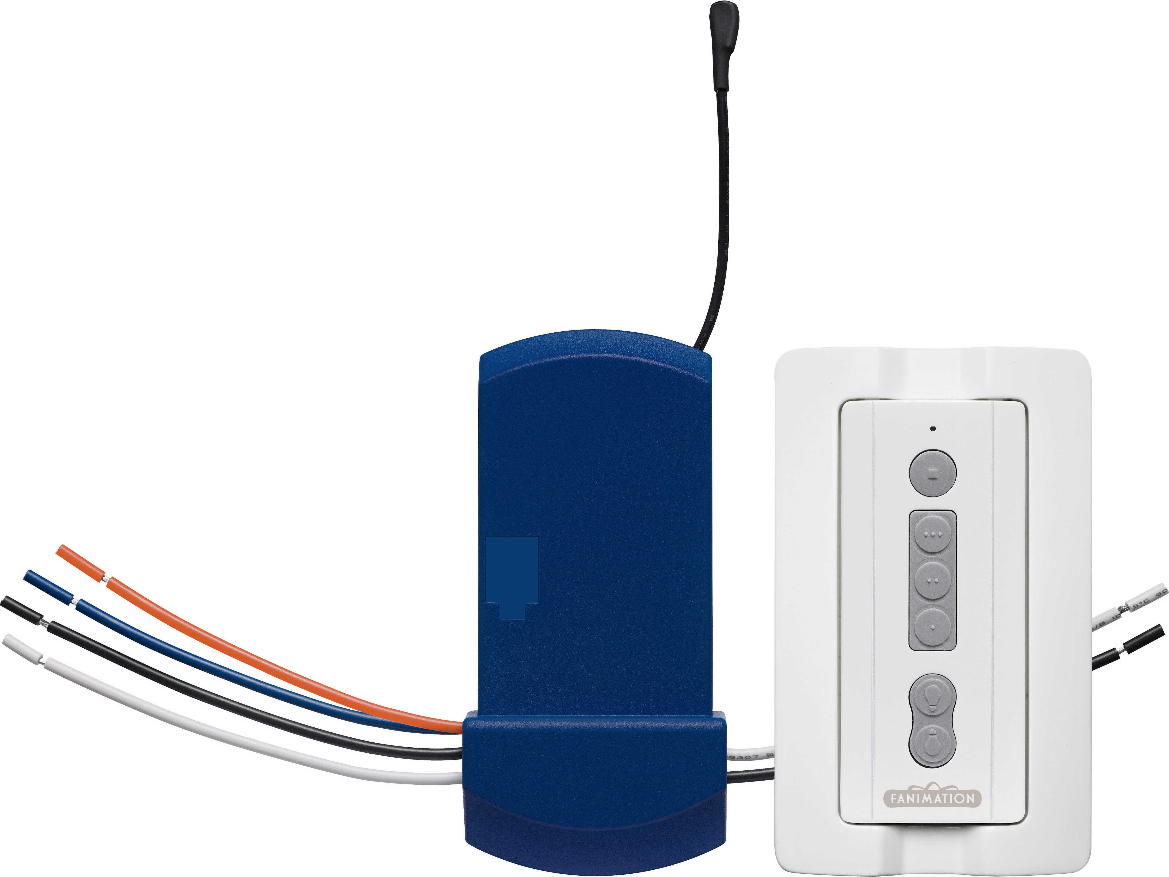 Fanimation Fans White Uplight and Downlight Remote and Receiver FANBTCR9U