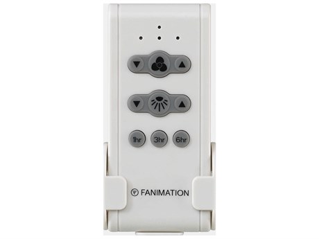 Fanimation Grey White / Black Fan Speed Non-Reversing Remote with Receiver