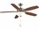 Fanimation Fans Aire Deluxe Dark Bronze 52'' Wide LED Indoor Ceiling Fan with Reversible Cherry / Dark Walnut Blades  FANFP6285BDZ