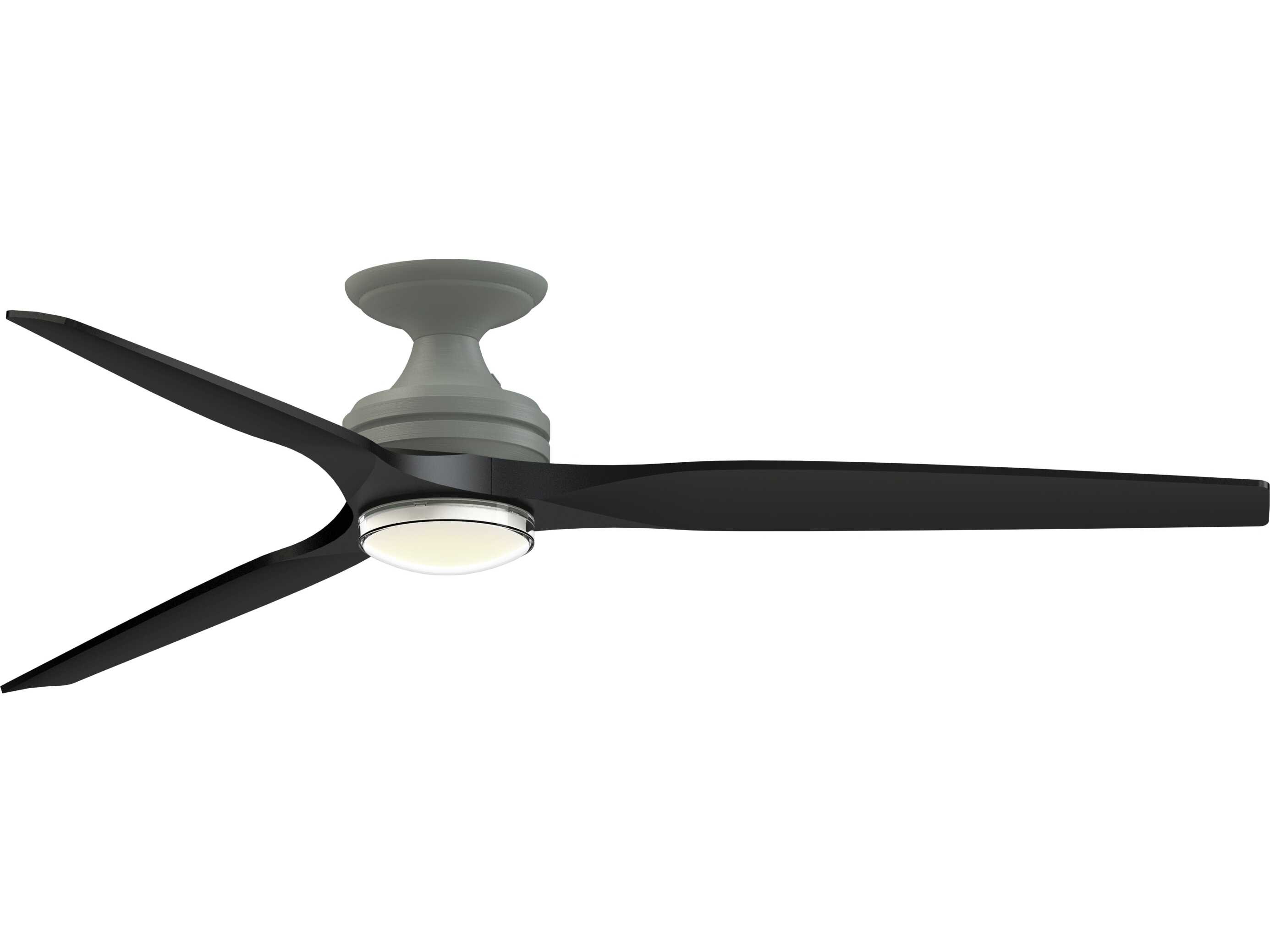 Fanimation FPD6721BAGP-64BL-DWLK-F Spitfire 64 inch Antique Graphite with Black Blades Indoor/Outdoor Smart Ceiling Fan in 14, Kit